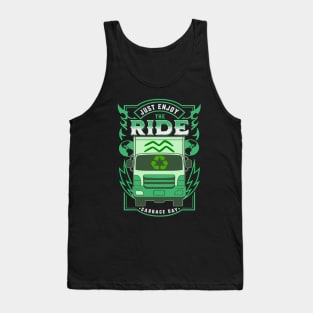 Garbage Truck - Recycling Trash Garbage Day - Truck Drivers Tank Top